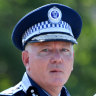 Former NSW Police Commissioner Mick Fuller (left) pictured in December 2021.