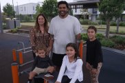 Mose Masoe and family at home on the Sunshine Coast 