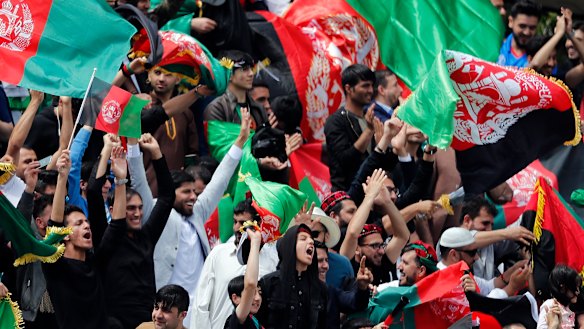 Afghanistan fans at the 2019 World Cup in England.