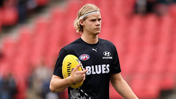 Carlton big man Tom De Koning sustained a concussion in the VFL.