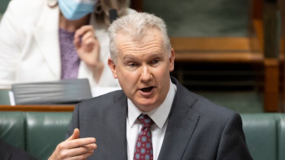 Minister for Employment and Workplace Relations Tony Burke says a proposed veto power for unions will give care workers more leverage in pay negotiations.