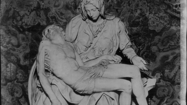 Michelangelo's Pieta in St Peter's Basilica.