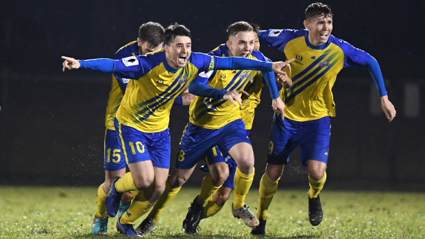 The Brisbane Strikers defeated Wellington 4-2 on penalties after the match ended 2-2 after extra time.