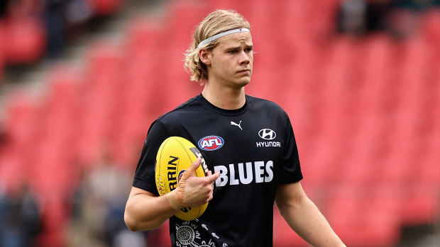 Carlton big man Tom De Koning sustained a concussion in the VFL.