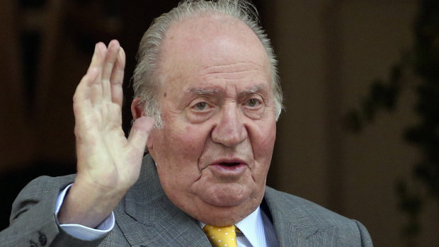 Under investigation: Spain's former monarch Juan Carlos in Santiago, Chile, in 2018.