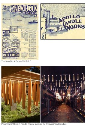 The proposed park would feature lighting intended to resemble hanging candles.
