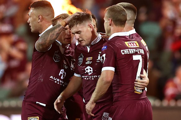 AJ Brimson has played four games for Queensland. 