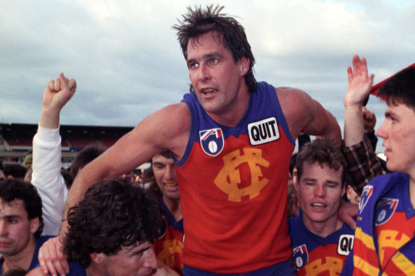 Matthew Rendell playing for Fitzroy in 1991.