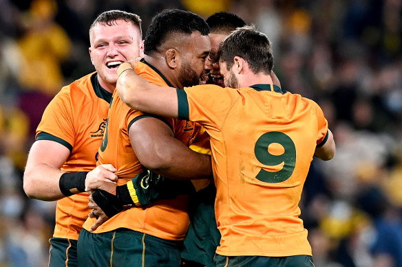 Viewed through a lens of simply winning the match, the Wallabies may be satisfied, but far sterner tests await.