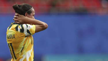 Lisa de Vanna is under an injury cloud heading into the Matildas' second group game.