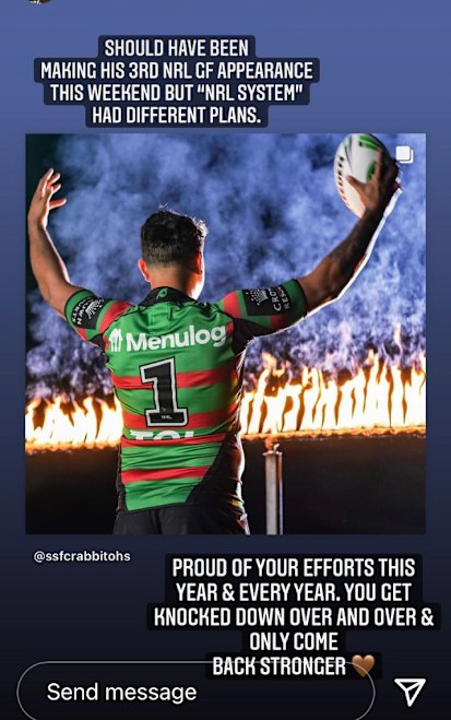 Latrell Mitchell’s partner defends her man.