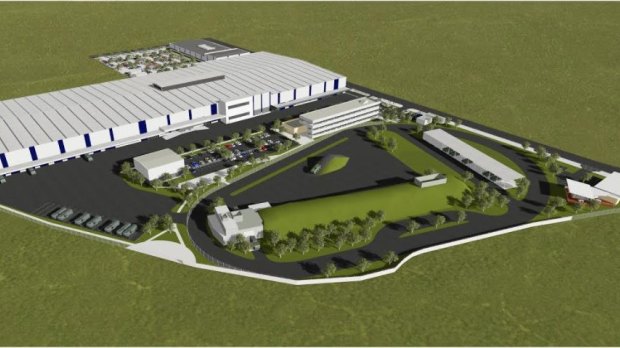 Artists impression of the Redbank Military Vehicle Centre for Excellence at Redbank.