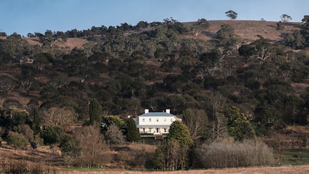 The Estate, a grand though
rambling two-storey house set
in undulating high country of the Snowy Monaro region.