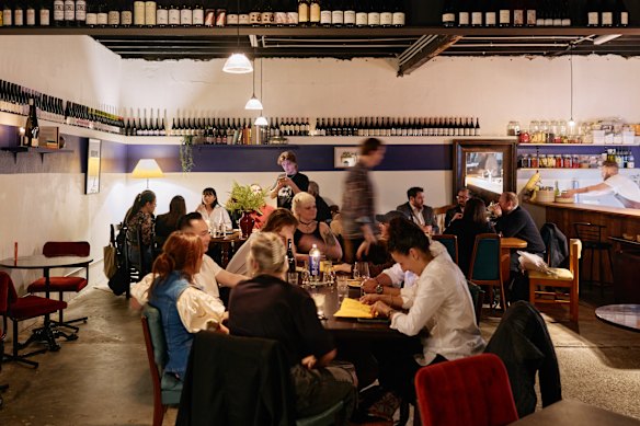 Inside, Milquetoast is homely rather than fancy, featuring natty vintage furniture.
