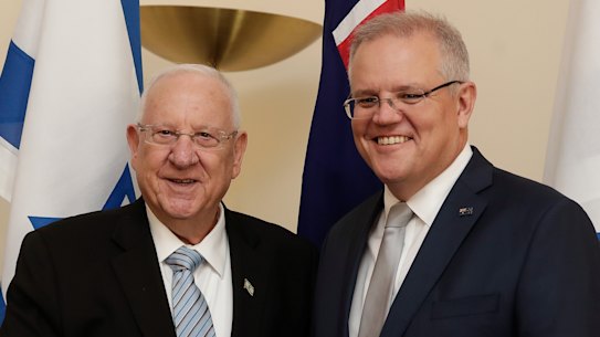 President of Israel Reuvin Rivlin meets Prime Minister Scott Morrison.