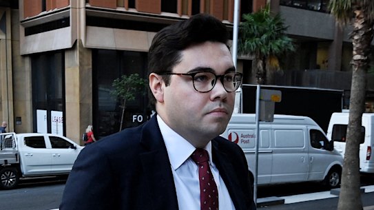 Bruce Lehrmann enters the Federal Court in Sydney earlier this month.