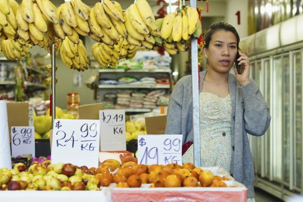 A Vietnamese fruit and vegetable market in St Albans.