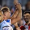 Jack de Belin performing the “burger” gesture.