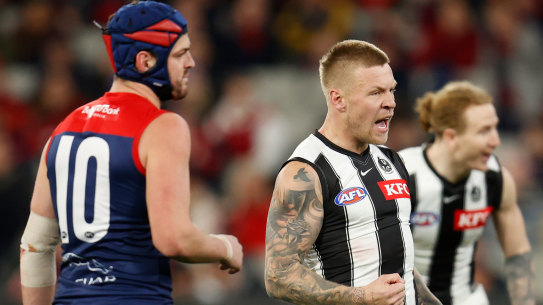 Jordan De Goey is a free agent and still to re-sign with the Magpies with talks put off until the end of their season
