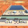 Artists rendering of Sliver City Energy Project at Broken Hill, being developed by Hydrostor.