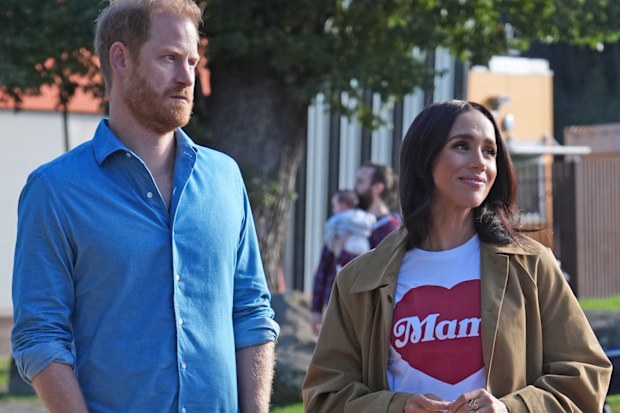 The Duke and Duchess of Sussex, Prince Harry and Meghan Markle take part in the Scar Tree Walk on day three of the royal trip on April 16, 2026 in Melbourne, Australia. 