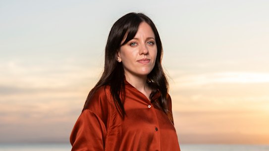 Journalist Carrie Fellner at one of the locations for the documentary How To Poison A Planet.