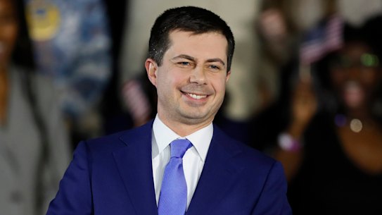 Democratic presidential candidate Pete Buttigieg has a narrow lead in the delegate count in Iowa. 