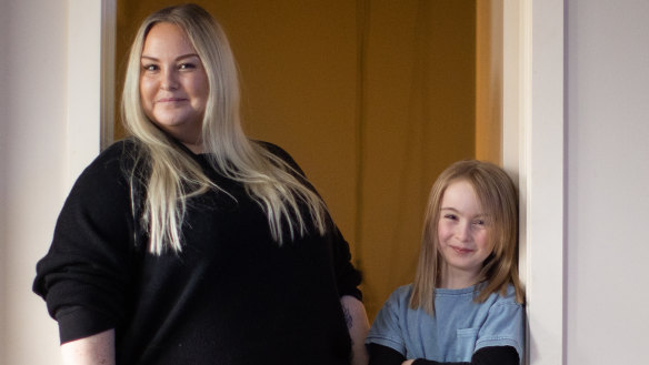 Kerryn Cugley and daughter Amity.