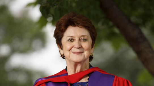 Former senator, education minister, and Age Discrimination Commissioner Susan Ryan after being awarded an honorary doctorate by ANU, December, 2017. on