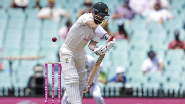 Matthew Wade edges behind on day four at the SCG. 