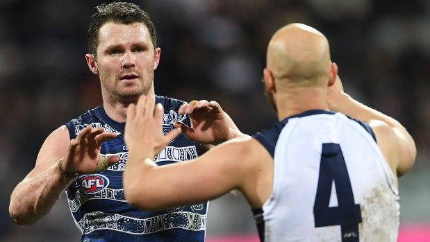 Geelong stars Patrick Dangerfield and Gary Ablett have been on fire all season for the Cats.