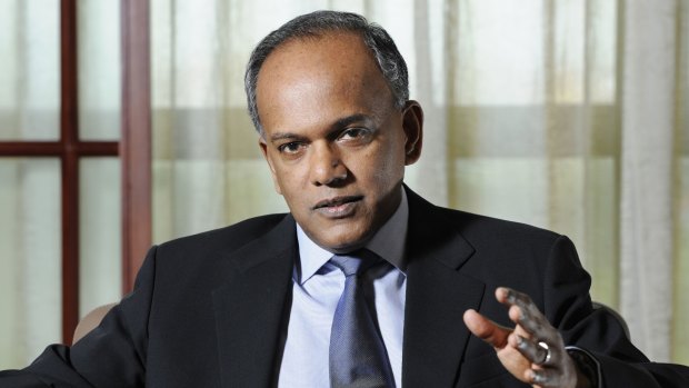 Singapore Law and Home Affairs Minister K. Shanmugam, who is also a former foreign minister.