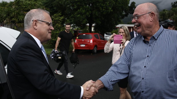 Prime Minister Scott Morrison and Queensland Liberal MP Warren Entsch.