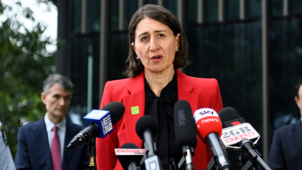 Gladys Berejiklian is calling on NSW businesses to start thinking outside the square and help the coronavirus pandemic.