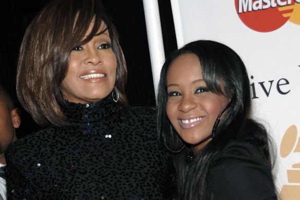 Whitney Houston, left, and daughter Bobbi Kristina Brown in 2011.