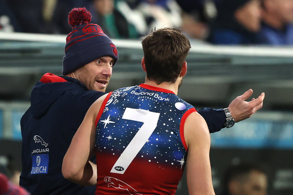 Simon Goodwin is the Demons coach.