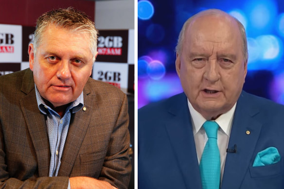 Ray Hadley is waging a war of words with his former 2GB colleague Alan Jones. 