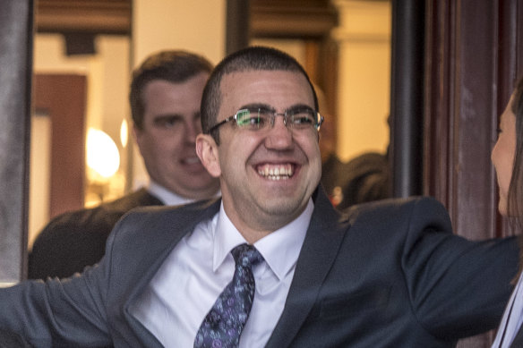 Faruk Orman walking free from the Supreme Court in July.