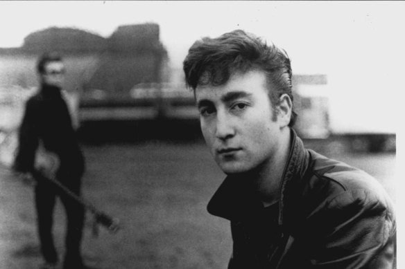 Astrid Kirchherr's picture of a young John Lennon in Hamburg in 1960.