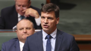 Energy and Emissions Reduction Minister Angus Taylor.