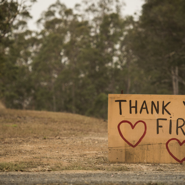 A thank you sign at Yarravel, west of Kempsey.