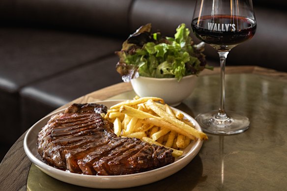 Beef cuts rotate at Wally's.