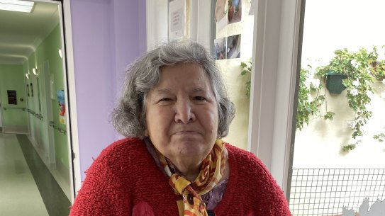 Dimitra Elias, a resident at St Basil's Homes for the Aged in Fawkner.