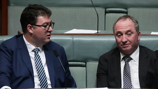 Nationals MP George Christensen and former Deputy PM Barnaby Joyce both spoke up about the need to push back against stronger climate action.