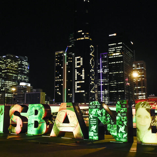 Brisbane on the night of the announcement.