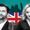 David Tennant and J.K. Rowling have make interventions in the UK election.