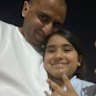 Hania Ahmad, 9, and her father, Adeel Ahmad.