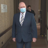 Witness Raymond Lee leaves the NSW Supreme Court on Friday.