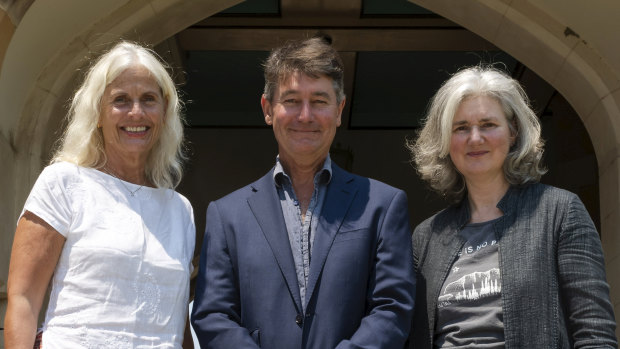 Dr Anna Stavdal, president-elect of the World Organisation of Family Doctors, Assistant Professor Ray Moynihan and Dr Fiona Godlee, editor in chief of The BMJ, in Sydney before the campaign launch.