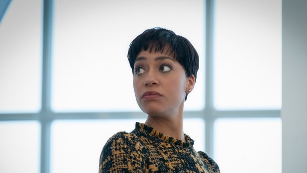 Cush Jumbo as lawyer Lucca Quinn in The Good Fight.
